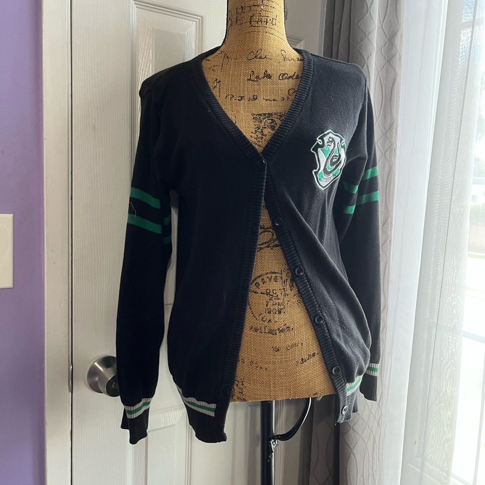 Harry Potter slytherin cardigan cosplay sweater